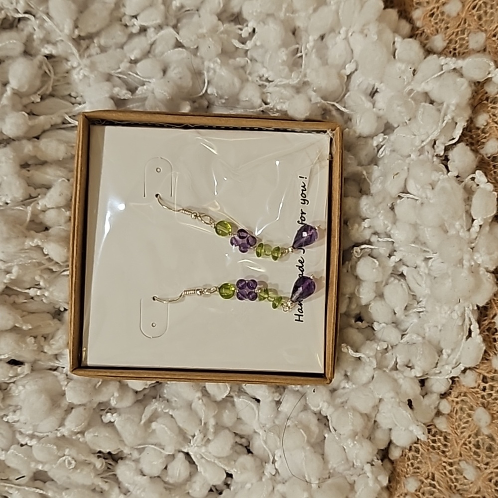 Amethyst/Peridot Earrings